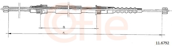 COFLE Kézifék bowden 11.6792_COF