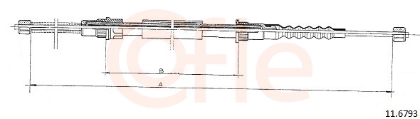 COFLE Kézifék bowden 11.6793_COF