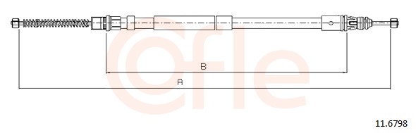 COFLE Kézifék bowden 11.6798_COF