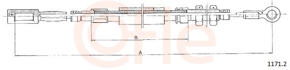 COFLE Kézifék bowden 1171.2_COF