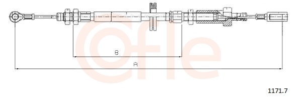 COFLE Kézifék bowden 1171.7_COF