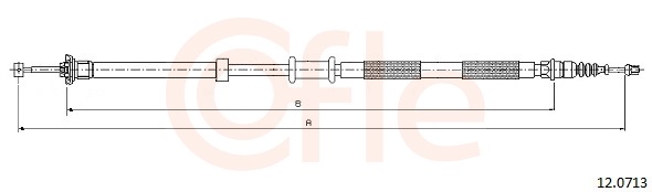 COFLE Kézifék bowden 12.0713_COF