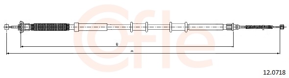 COFLE Kézifék bowden 12.0718_COF