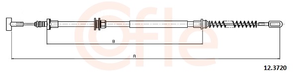 COFLE Kézifék bowden 12.3720_COF