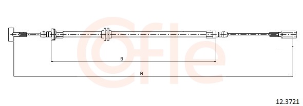 COFLE Kézifék bowden 12.3721_COF