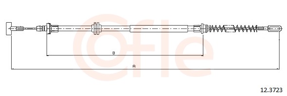 COFLE Kézifék bowden 12.3723_COF