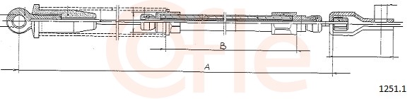 COFLE Kézifék bowden 1251.1_COF