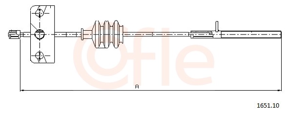 COFLE Kézifék bowden 1651.10_COF