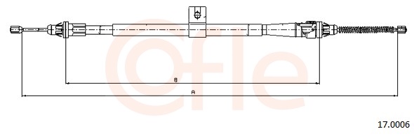 COFLE Kézifék bowden 17.0006_COF
