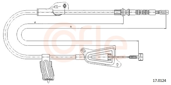 COFLE Kézifék bowden 17.0124_COF