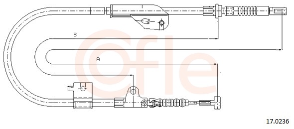 COFLE Kézifék bowden 17.0236_COF