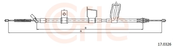 COFLE Kézifék bowden 17.0326_COF