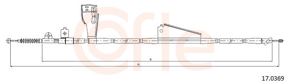 COFLE Kézifék bowden 17.0369_COF