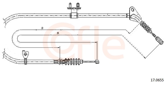 COFLE Kézifék bowden 17.0655_COF