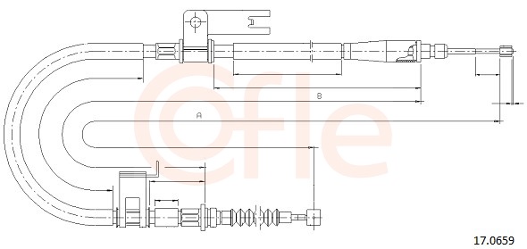 COFLE Kézifék bowden 17.0659_COF