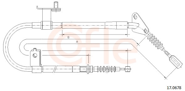 COFLE Kézifék bowden 17.0678_COF
