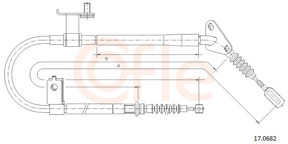 COFLE Kézifék bowden 17.0682_COF
