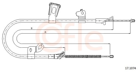 COFLE Kézifék bowden 17.1074_COF