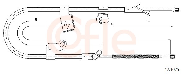 COFLE Kézifék bowden 17.1075_COF