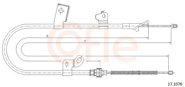 COFLE Kézifék bowden 17.1076_COF