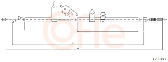 COFLE Kézifék bowden 17.1083_COF