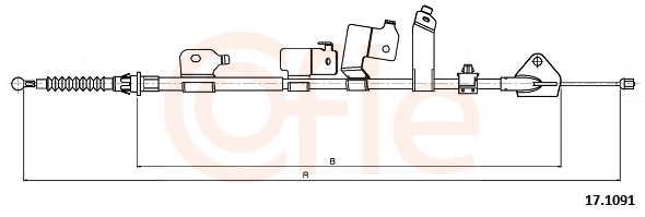 COFLE Kézifék bowden 17.1091_COF