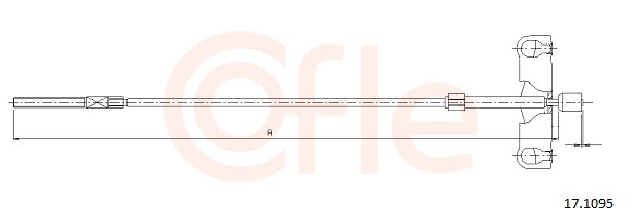 COFLE Kézifék bowden 17.1095_COF