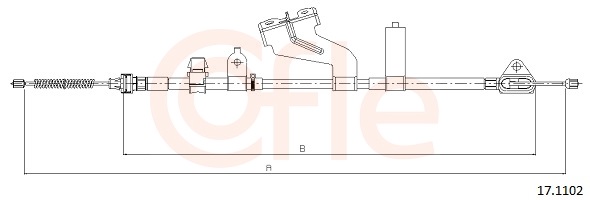 COFLE Kézifék bowden 17.1102_COF