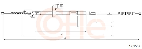 COFLE Kézifék bowden 17.1558_COF