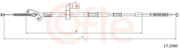 COFLE Kézifék bowden 17.1560_COF