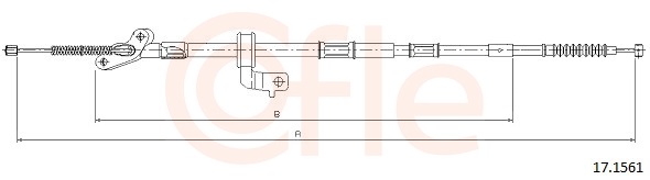 COFLE Kézifék bowden 17.1561_COF