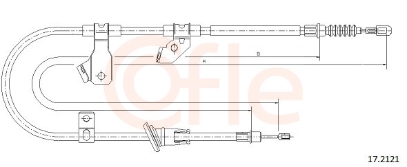 COFLE Kézifék bowden 17.2121_COF