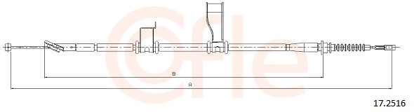 COFLE Kézifék bowden 17.2516_COF