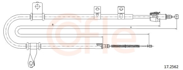 COFLE Kézifék bowden 17.2562_COF