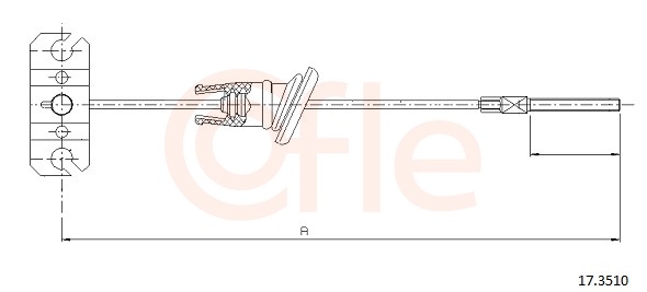 COFLE Kézifék bowden 17.3510_COF