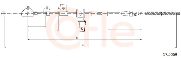 COFLE Kézifék bowden 17.5069_COF