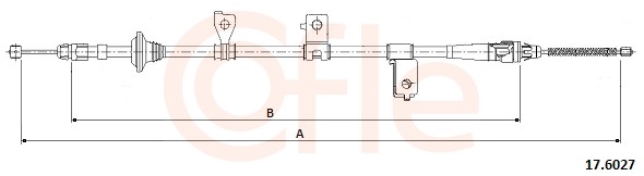 COFLE Kézifék bowden 17.6027_COF