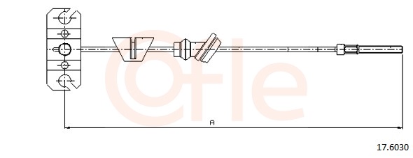 COFLE Kézifék bowden 17.6030_COF