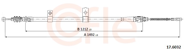 COFLE Kézifék bowden 17.6032_COF