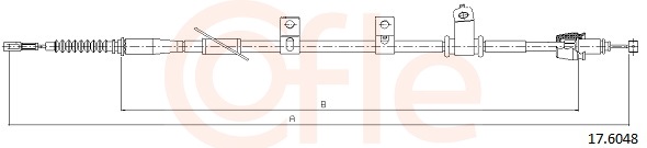 COFLE Kézifék bowden 17.6048_COF