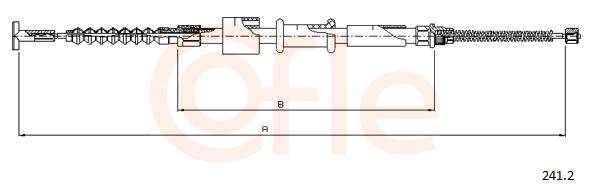 COFLE Kézifék bowden 241.2_COF
