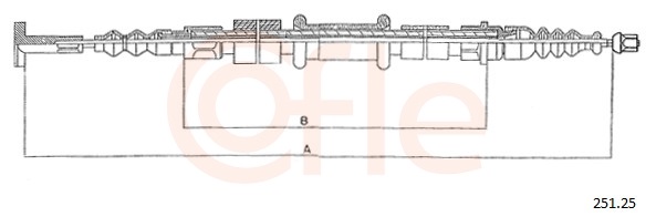 COFLE Kézifék bowden 251.25_COF