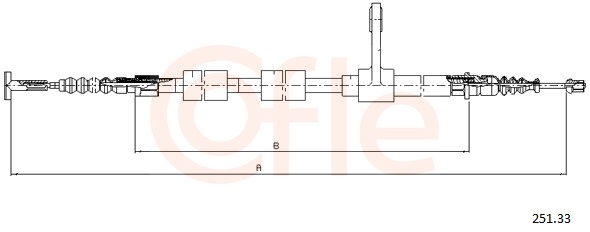 COFLE Kézifék bowden 251.33_COF