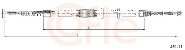 COFLE Kézifék bowden 461.11_COF