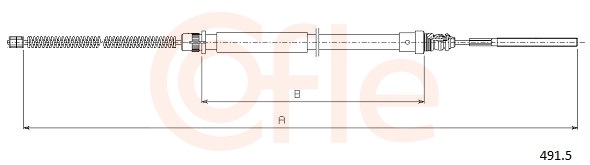 COFLE Kézifék bowden 491.5_COF