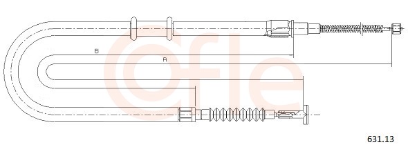 COFLE Kézifék bowden 631.13_COF