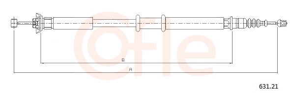 COFLE Kézifék bowden 631.21_COF