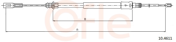 COFLE Kézifék bowden 92.10.4611_COF