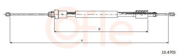 COFLE Kézifék bowden 92.10.4705_COF