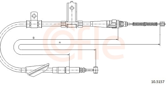 COFLE Kézifék bowden 92.10.5157_COF